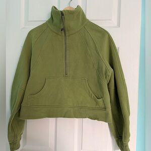 Lululemon Women's Scuba Oversized Fleece Hoodie 1/2 Zip, XS S, Cropped Sherpa